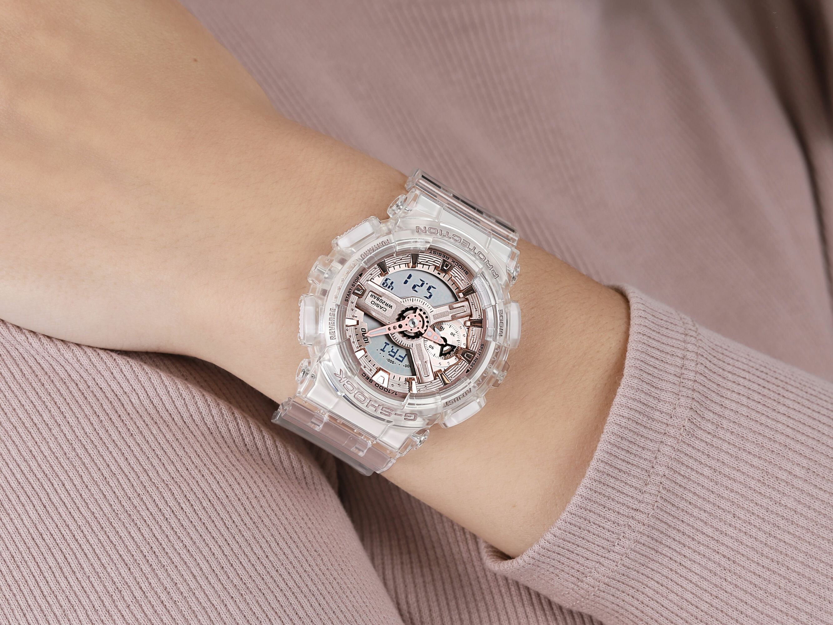 G-SHOCK GMA-S110SR-7AER S-SERIES G-SHOCK S-Series sportowy zegarek bezbarwny - miniatura 4