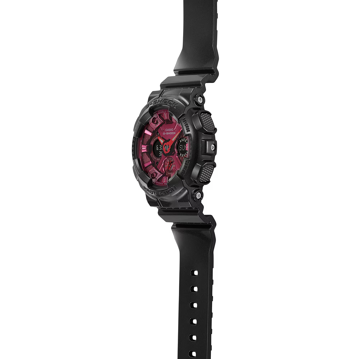 G-SHOCK GMA-S120RB-1AER G-SHOCK Original G-SHOCK BLACK RED zegarek damski sportowy mineralne - miniatura 4