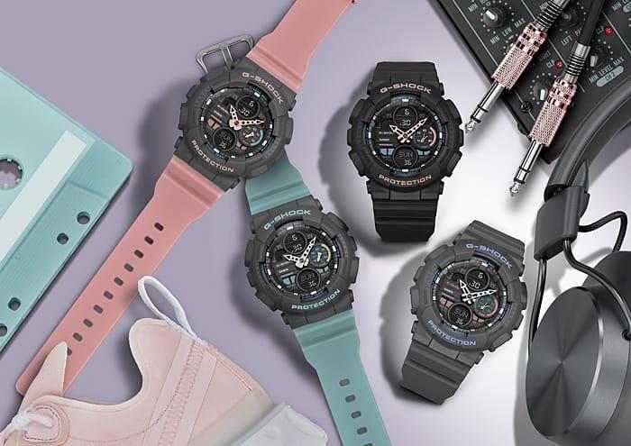 G-SHOCK GMA-S140-4AER G-SHOCK S-Series S-SERIES zegarek damski sportowy mineralne