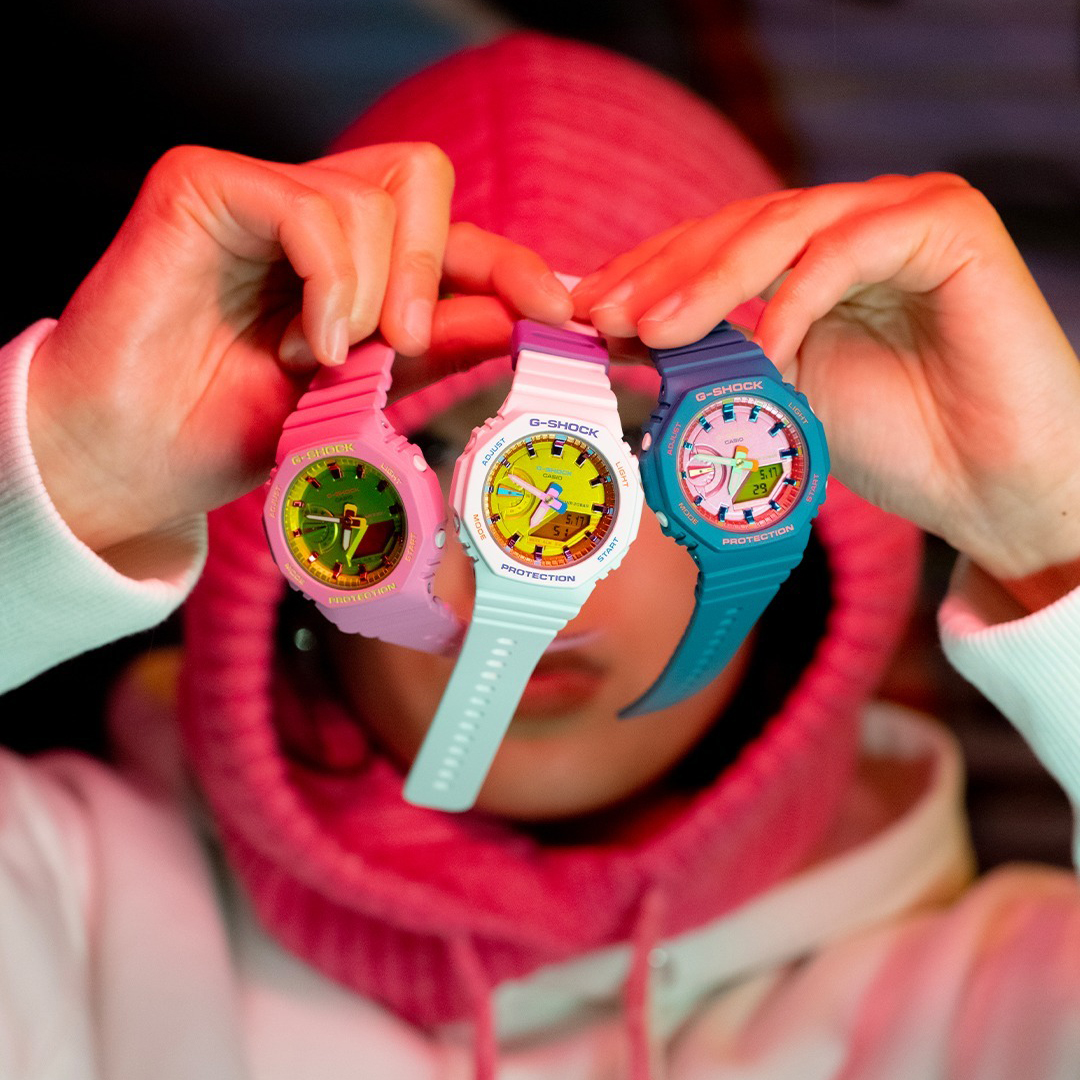G-SHOCK GMA-S2100BS-4AER zegarek różowy sportowy G-SHOCK S-Series pasek - miniatura 10