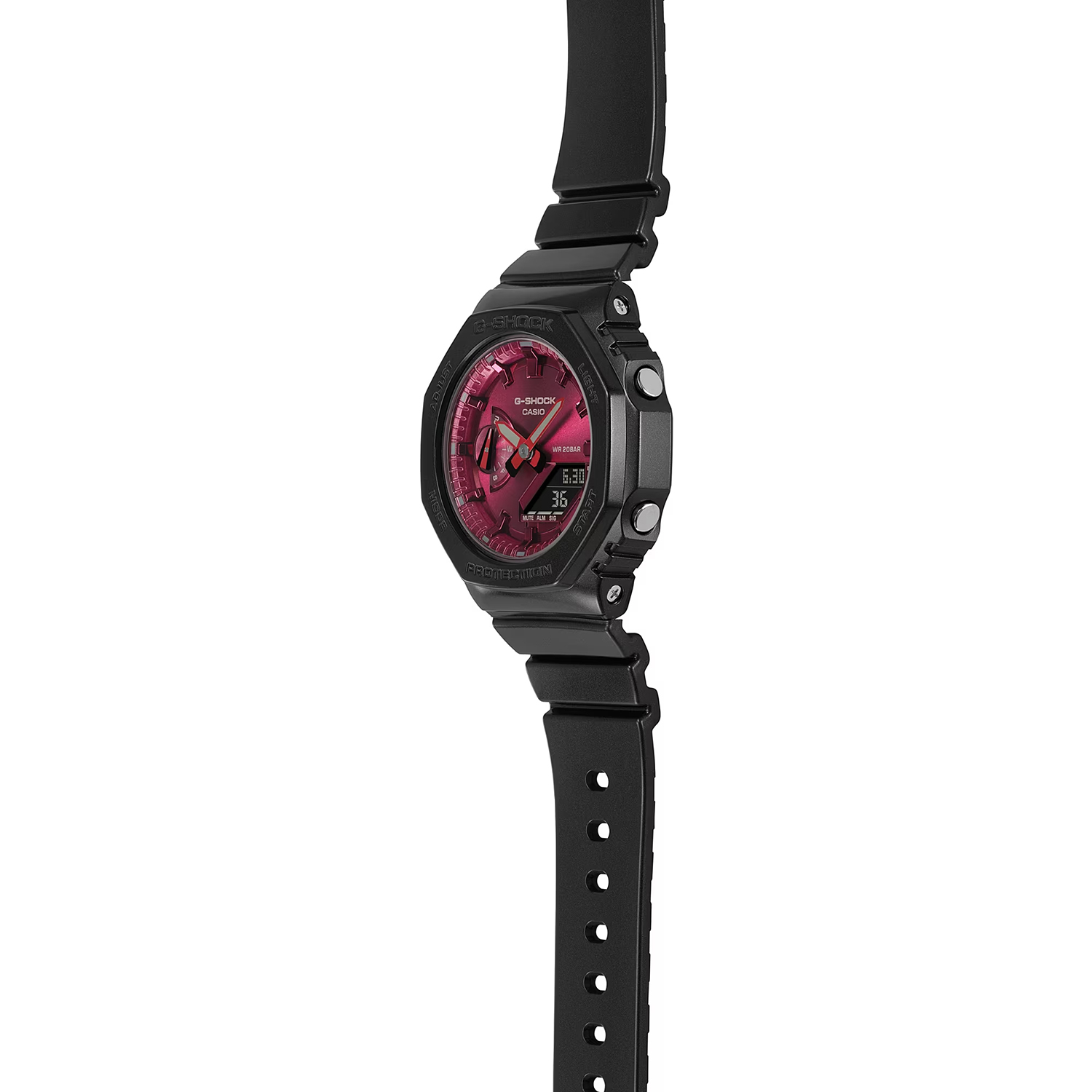G-SHOCK GMA-S2100RB-1AER G-SHOCK S-Series G-SHOCK BLACK RED zegarek damski sportowy mineralne - miniatura 4