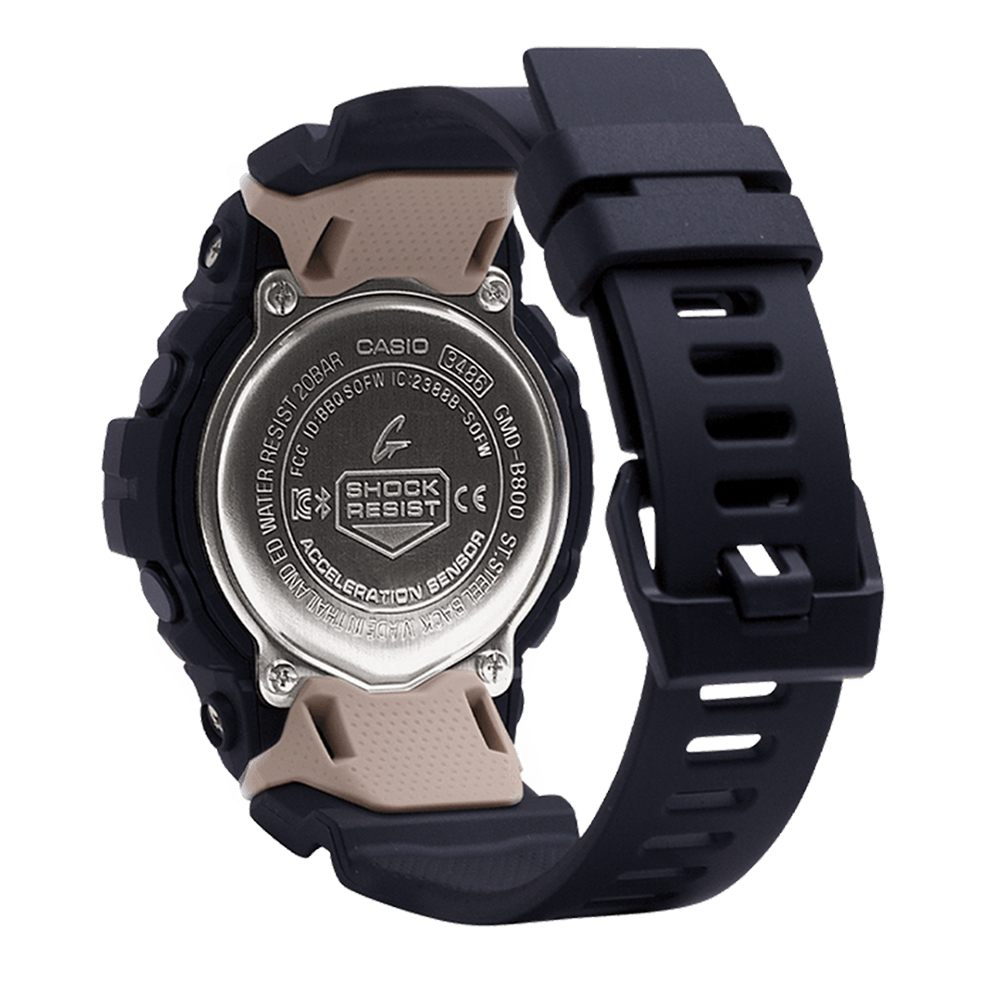 G-SHOCK GMD-B800-1ER zegarek czarny sportowy G-SHOCK G-SQUAD pasek