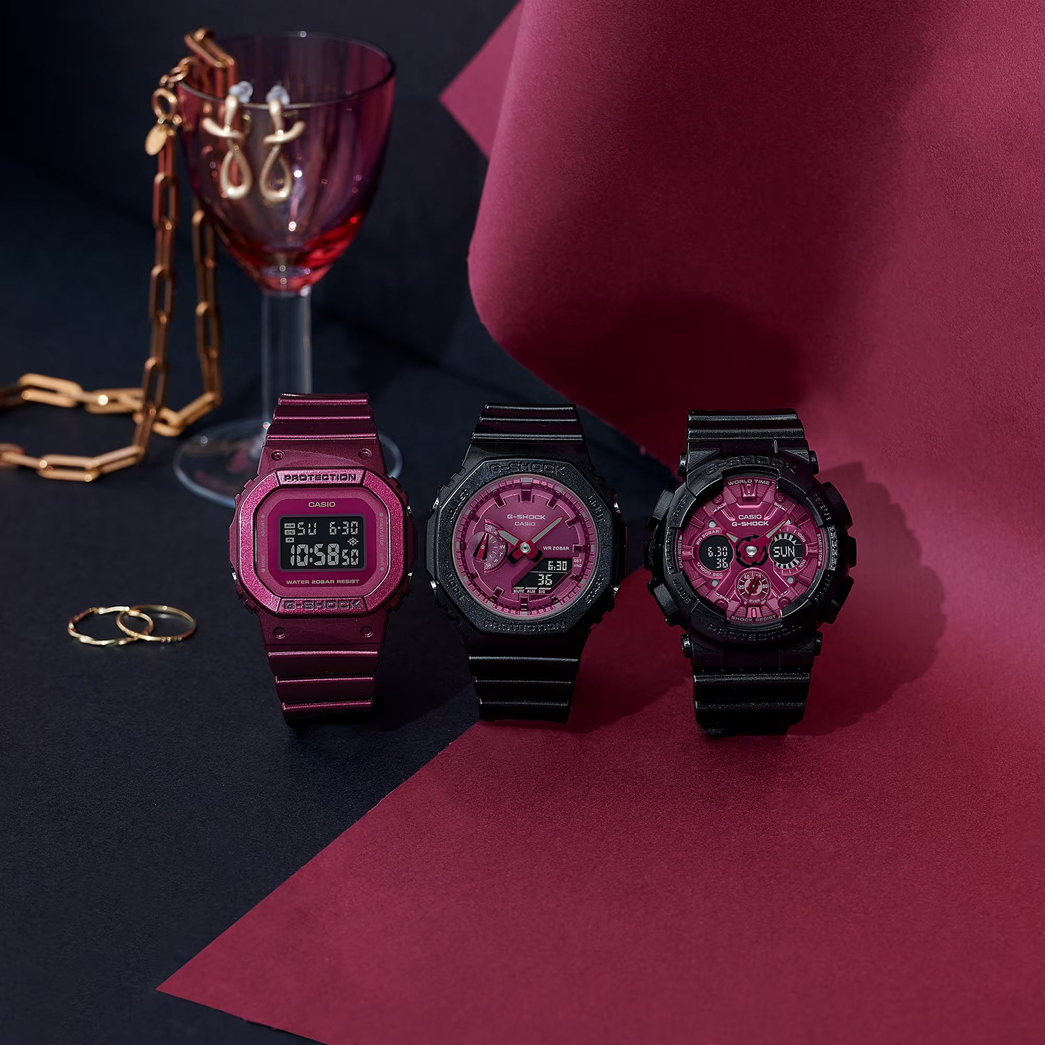 G-SHOCK GMD-S5600RB-4ER zegarek czerwony sportowy G-SHOCK Original pasek - miniatura 11