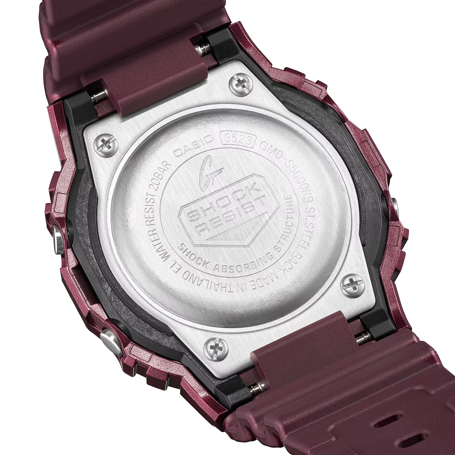 G-SHOCK GMD-S5600RB-4ER zegarek damski sportowy G-SHOCK Original pasek - miniatura 6