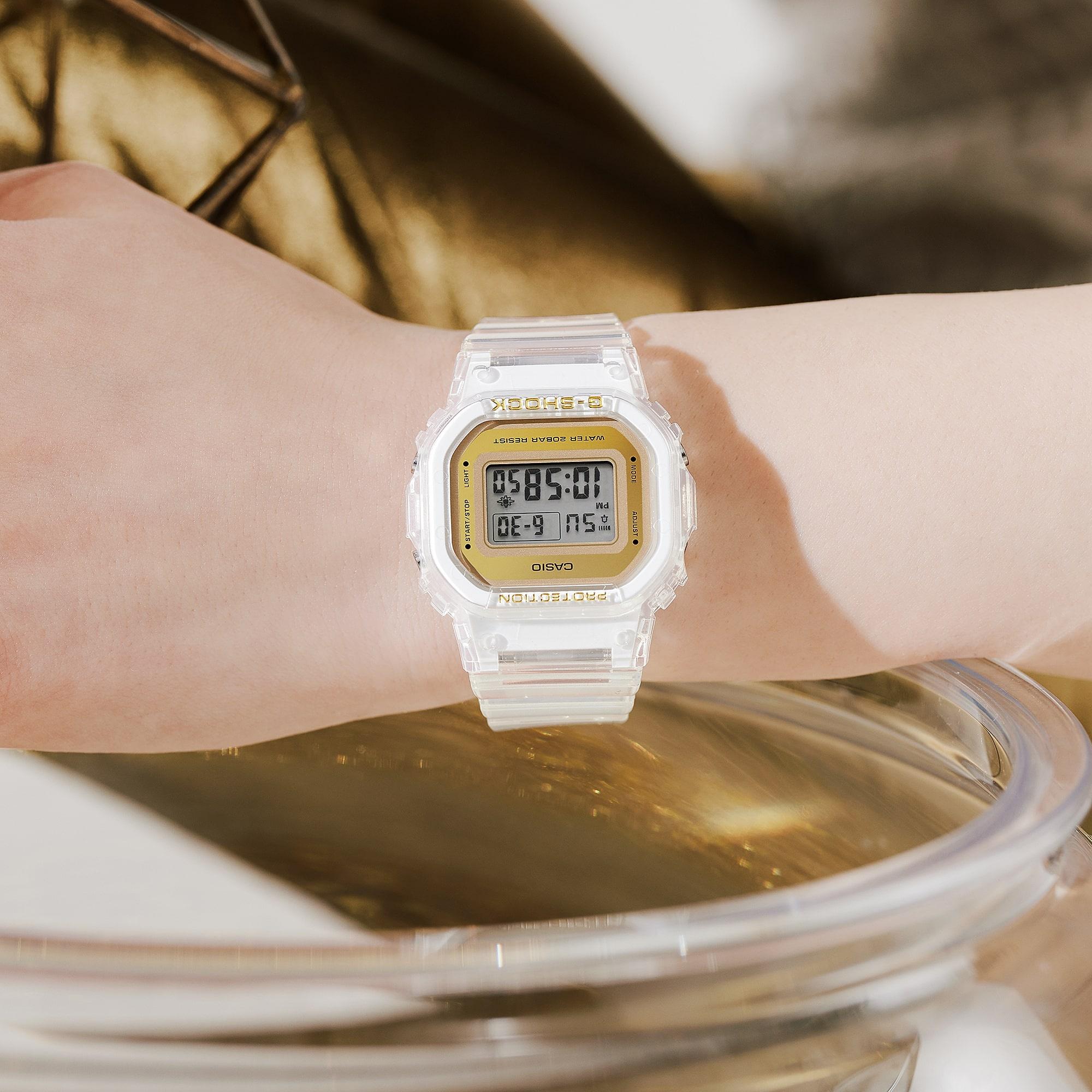 G-SHOCK GMD-S5600SG-7ER G-SHOCK SKELETON GOLD zegarek sportowy G-SHOCK Original - miniatura 4