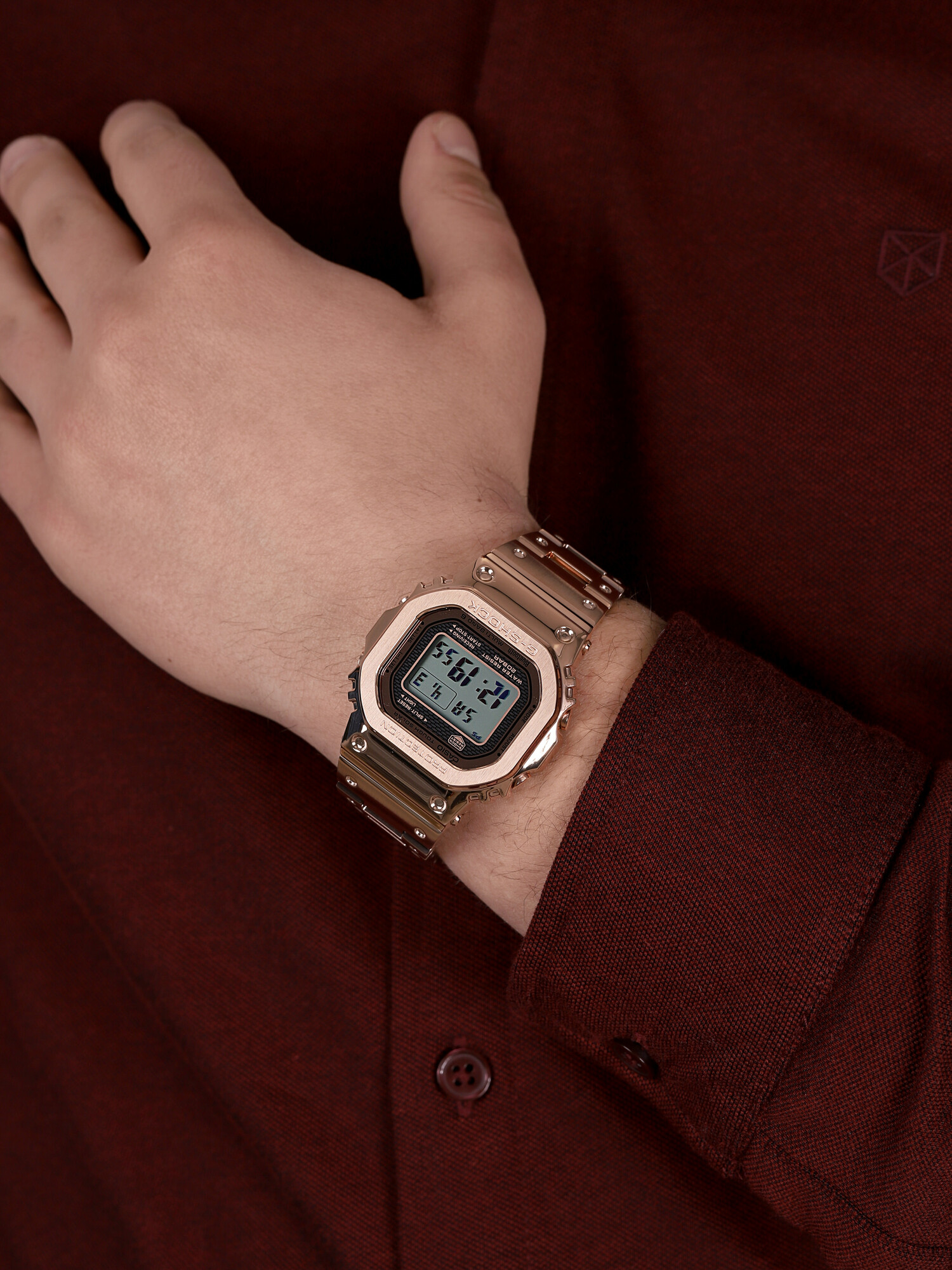 G-SHOCK GMW-B5000GD-4ER G-SHOCK Specials sportowy zegarek różowe złoto