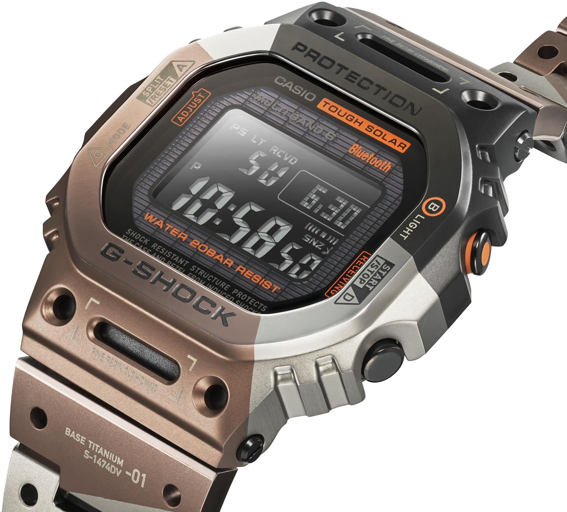 G-SHOCK GMW-B5000TVB-1ER G-SHOCK Specials G-SHOCK TITANIUM VIRTUAL zegarek męski sportowy mineralne - miniatura 5