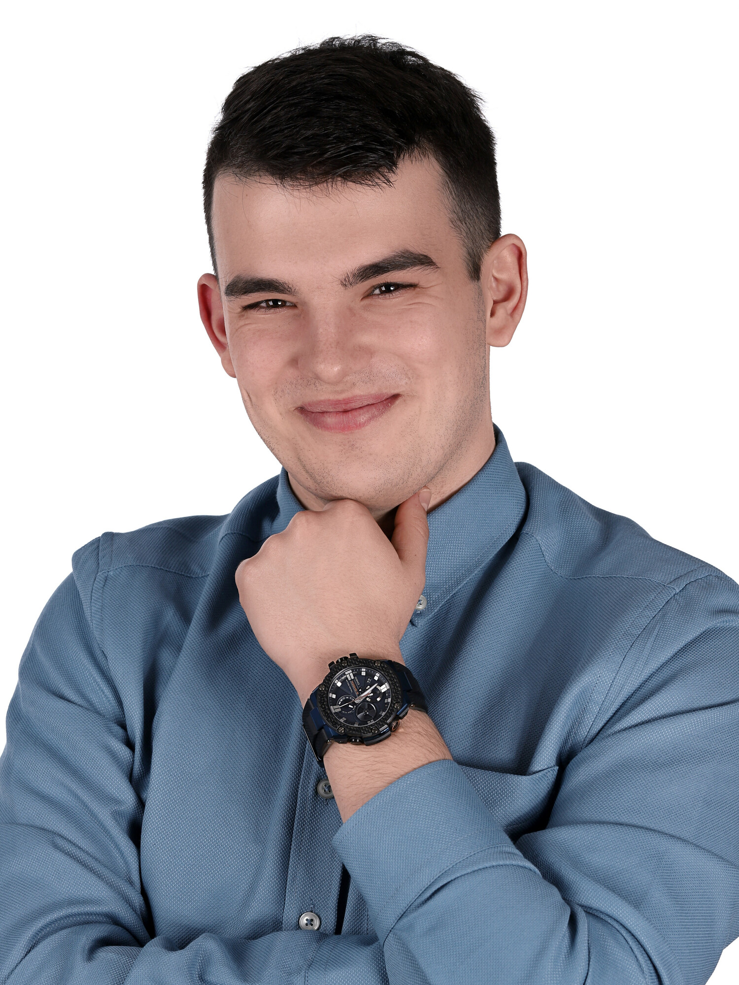 G-SHOCK GST-B100XB-2AER G-SHOCK G-STEEL smartwatch męski sportowy szafirowe - miniatura 2