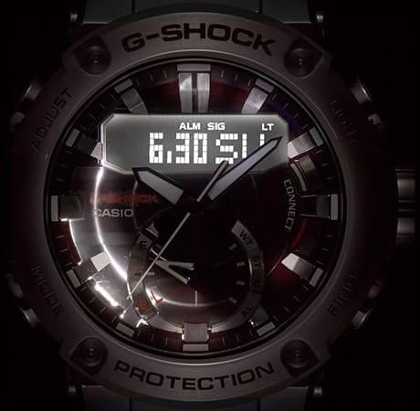 G-SHOCK GST-B200-1AER zegarek męski G-SHOCK G-STEEL srebrny