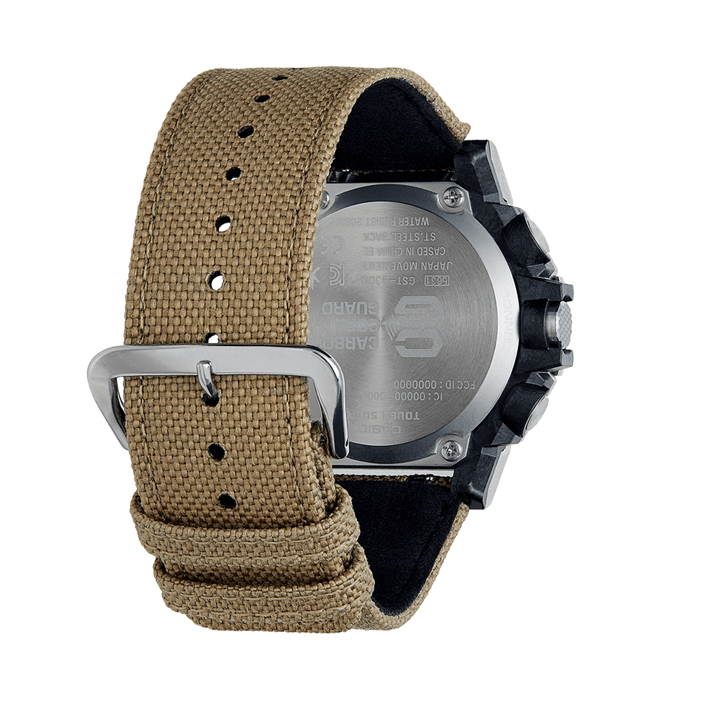 G-Shock GST-B300E-5AER zegarek srebrny sportowy G-SHOCK G-STEEL bransoleta