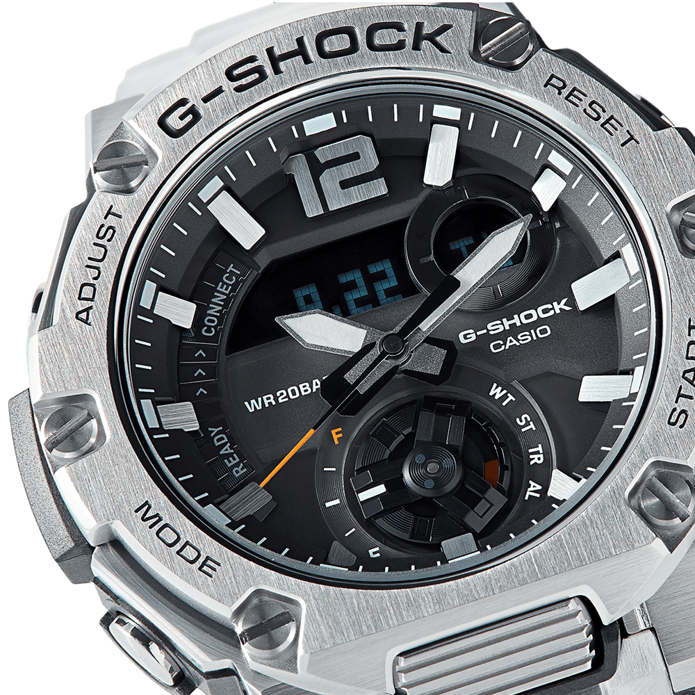 G-Shock GST-B300SD-1AER G-SHOCK G-STEEL sportowy zegarek srebrny - miniatura 6