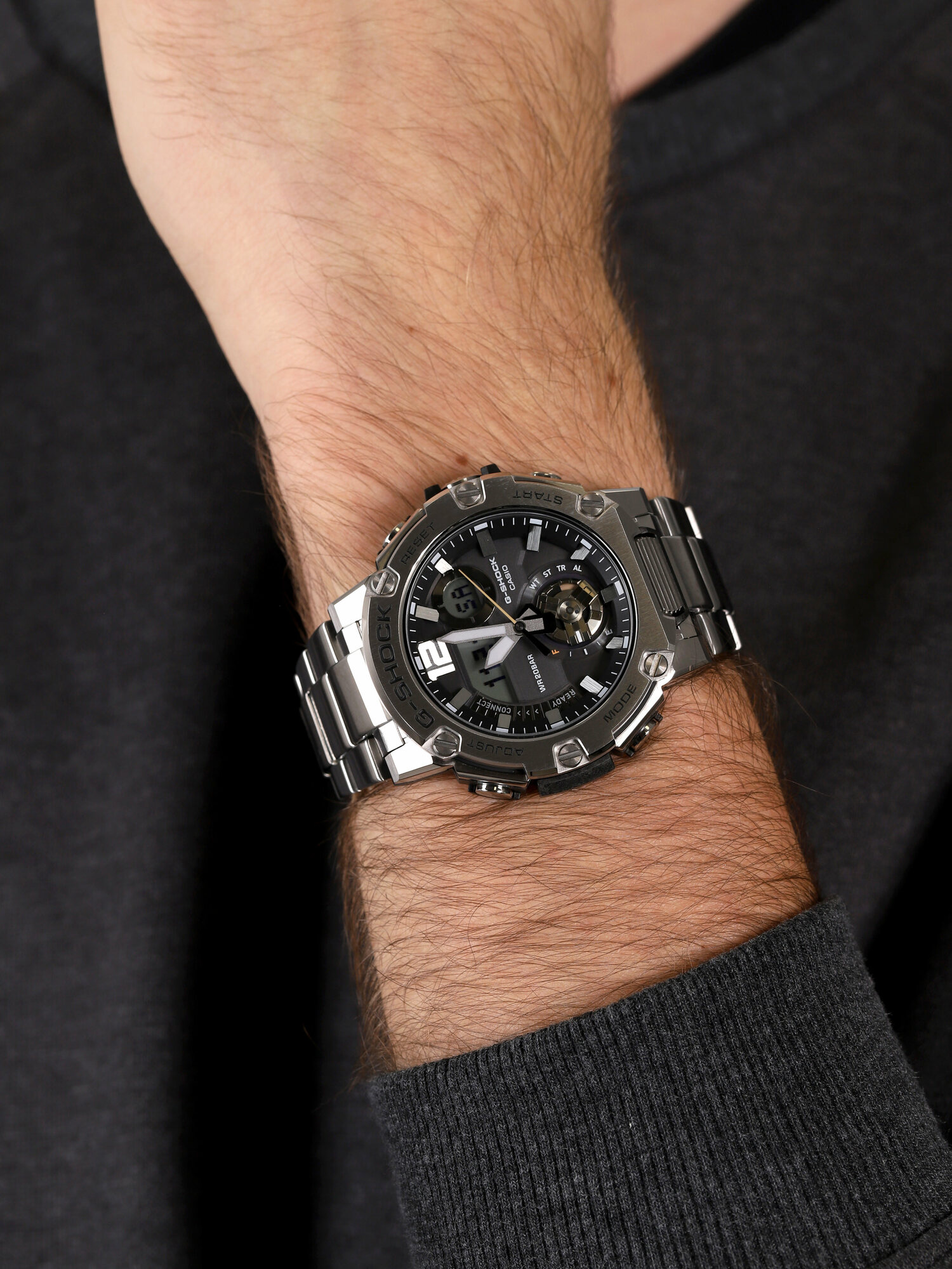 G-Shock GST-B300SD-1AER męski zegarek G-SHOCK G-STEEL bransoleta - miniatura 3
