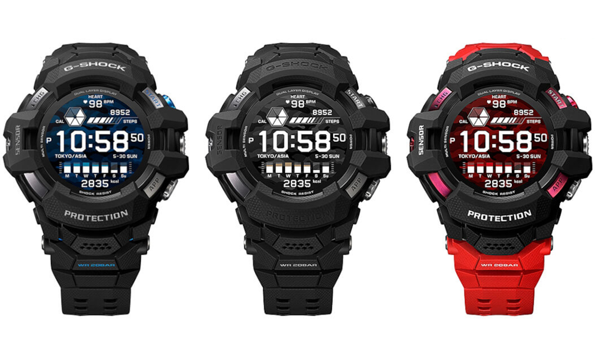 G-SHOCK GSW-H1000-1A4ER G-SQUAD PRO SMARTWATCH Beside sportowy zegarek czarny - miniatura 3