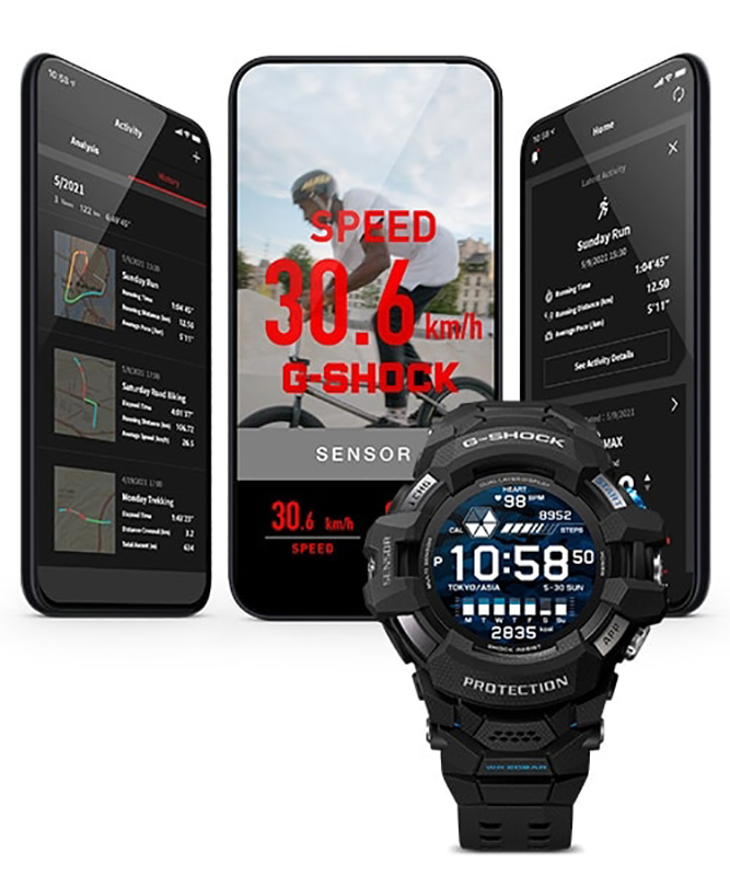 G-SHOCK GSW-H1000-1AER zegarek czarny sportowy Casio pasek - miniatura 5