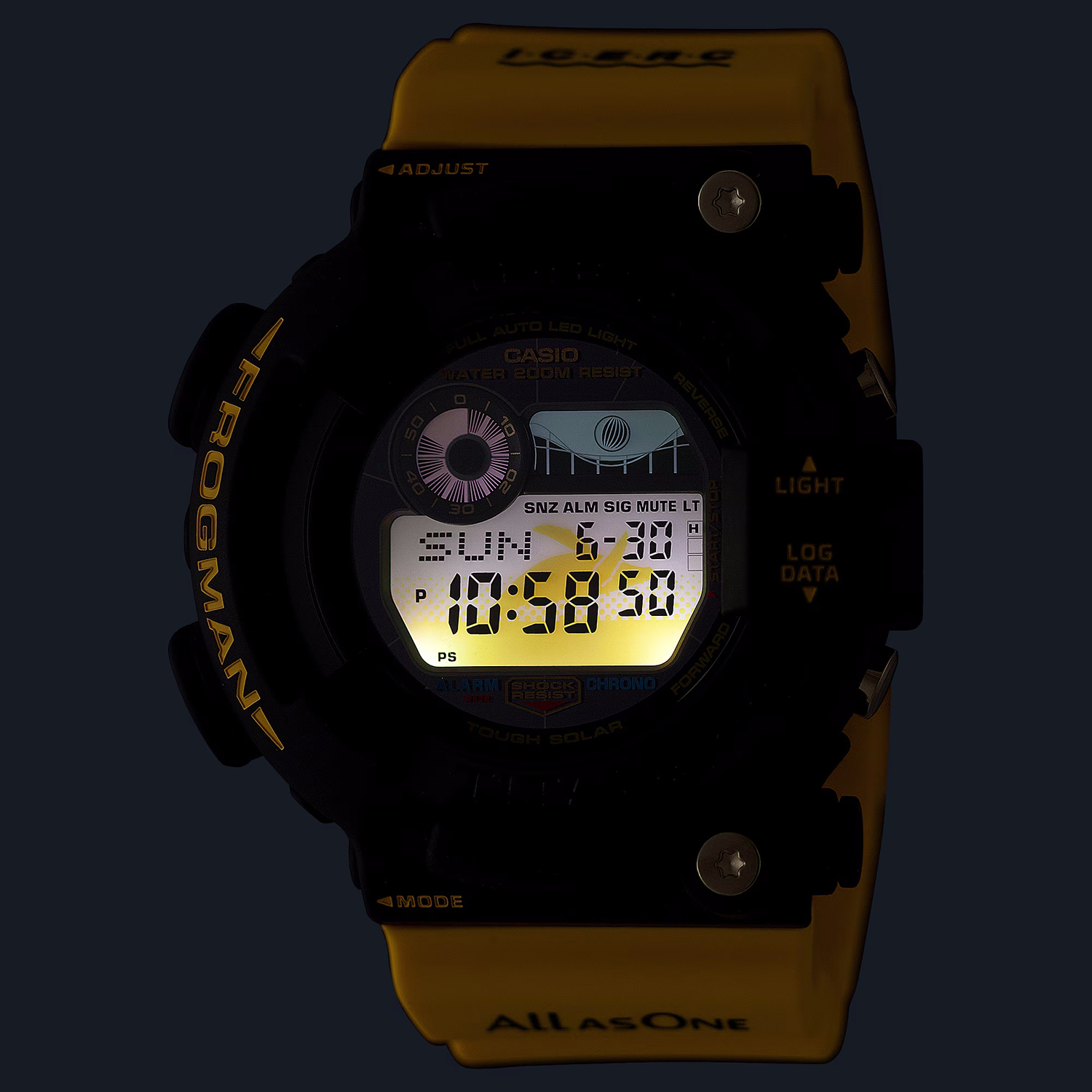G-SHOCK GW-8200K-9ER zegarek czarny sportowy G-SHOCK Master of G pasek - miniatura 4