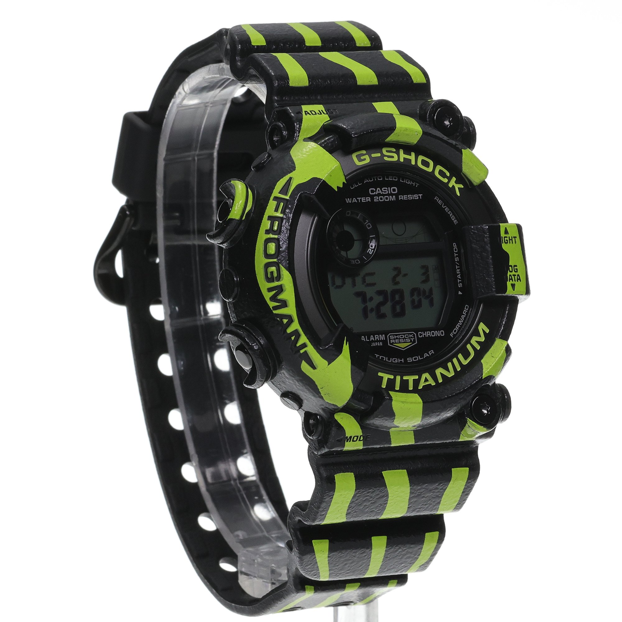 G-SHOCK GW-8200TPF-1ER Frogman Three-striped Poison Frog Limited Edition G-SHOCK Master of G sportowy zegarek czarny - miniatura 3