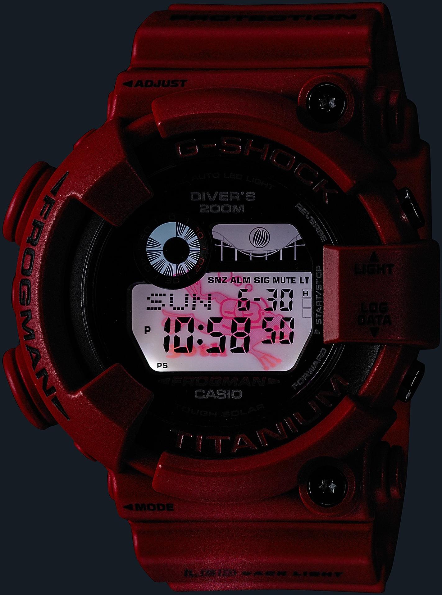 G-SHOCK GW-8230NT-4ER Frogman Titanium Gold 30th Anniversary zegarek sportowy G-SHOCK Master of G - miniatura 6