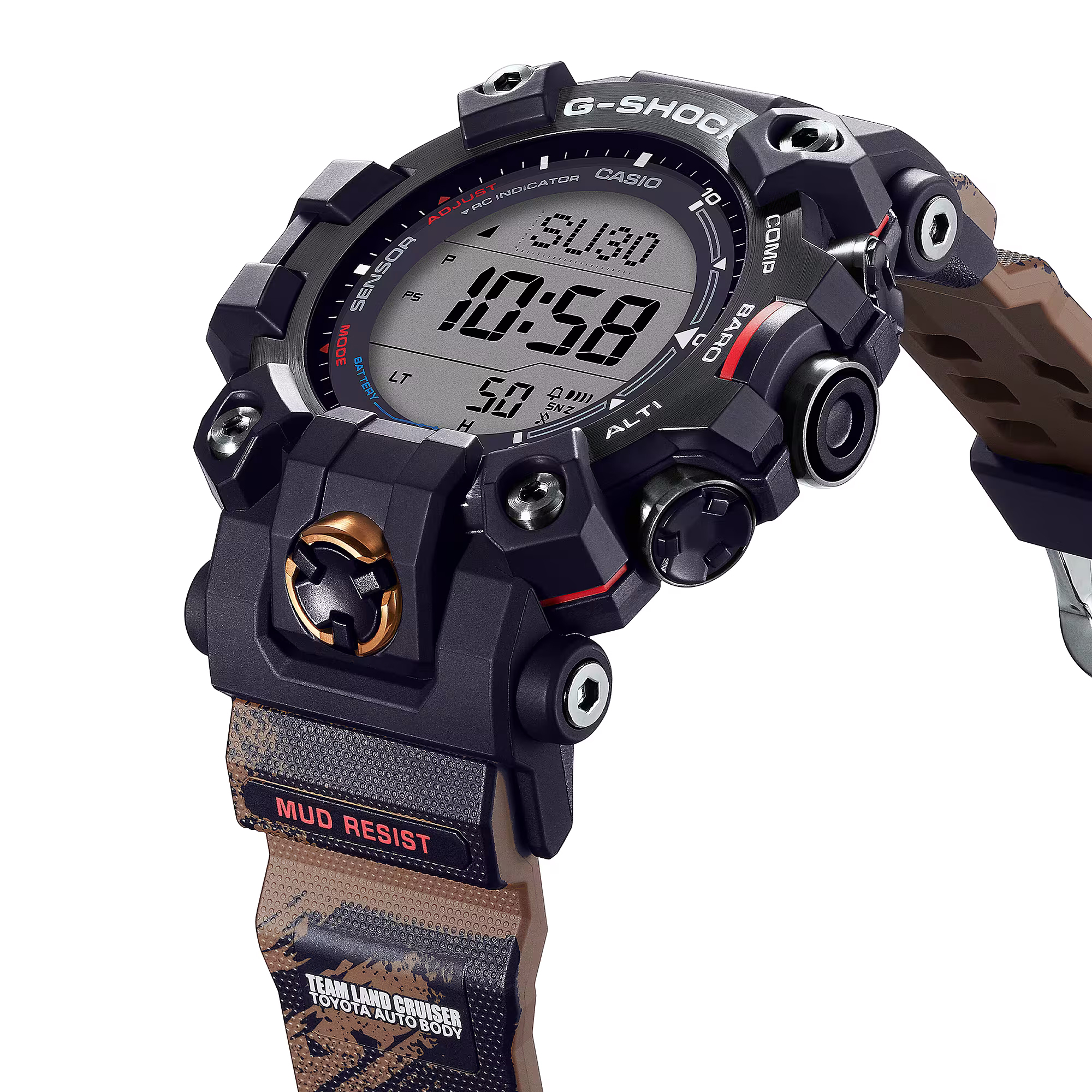 G-SHOCK GW-9500TLC-1ER zegarek zielony sportowy G-SHOCK Master of G pasek