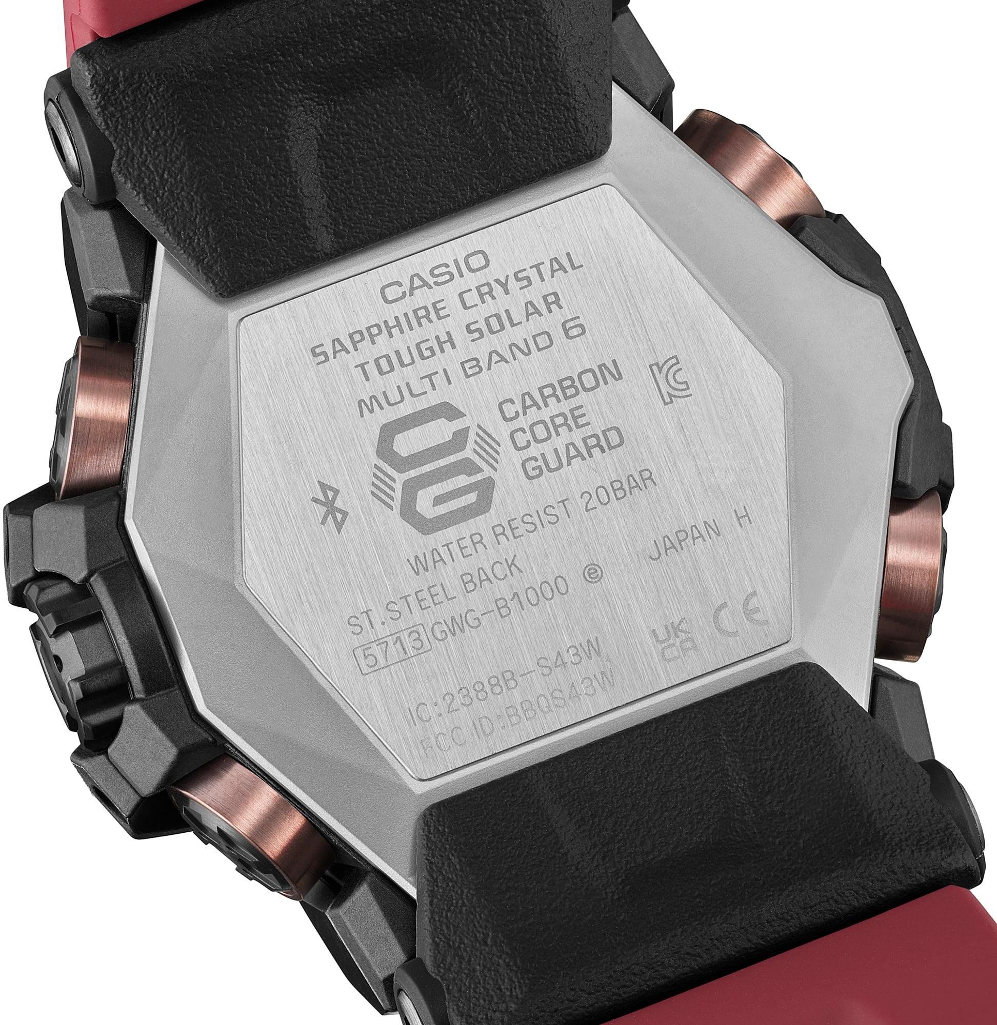 G-SHOCK GWG-B1000-1A4ER Mudmaster Carbon Core zegarek sportowy G-SHOCK Master of G - miniatura 7