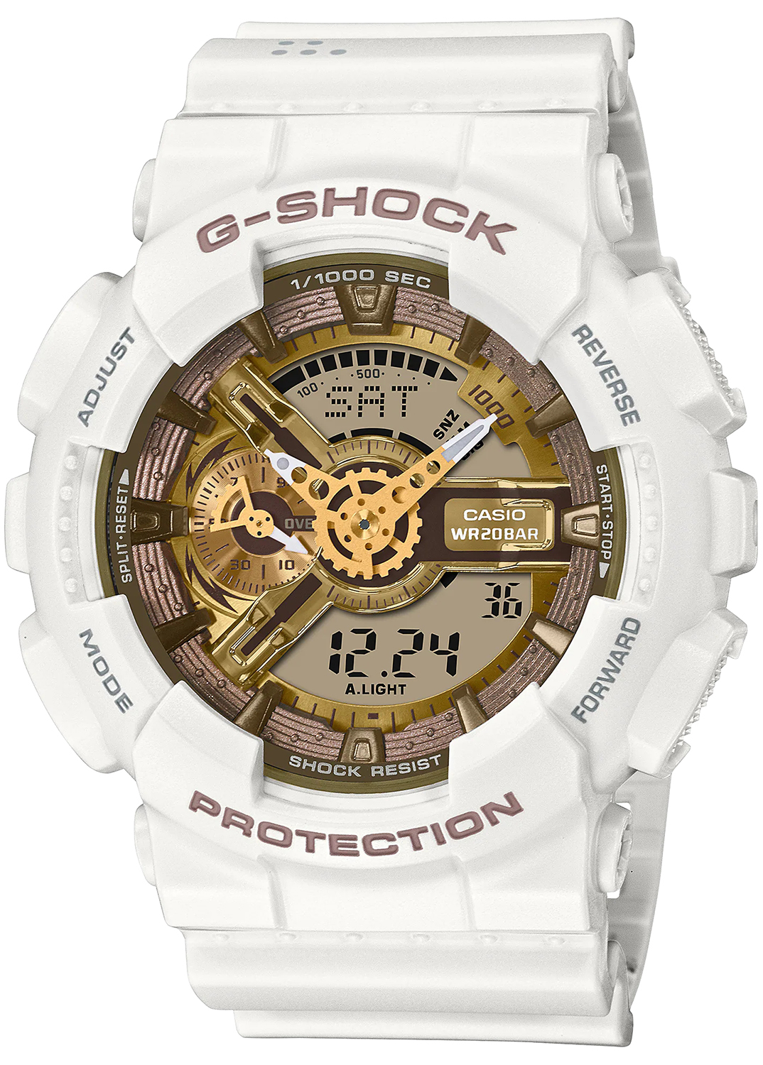 G-SHOCK LOV-22A-7AER zegarek biały sportowy G-SHOCK Original pasek - miniatura 2