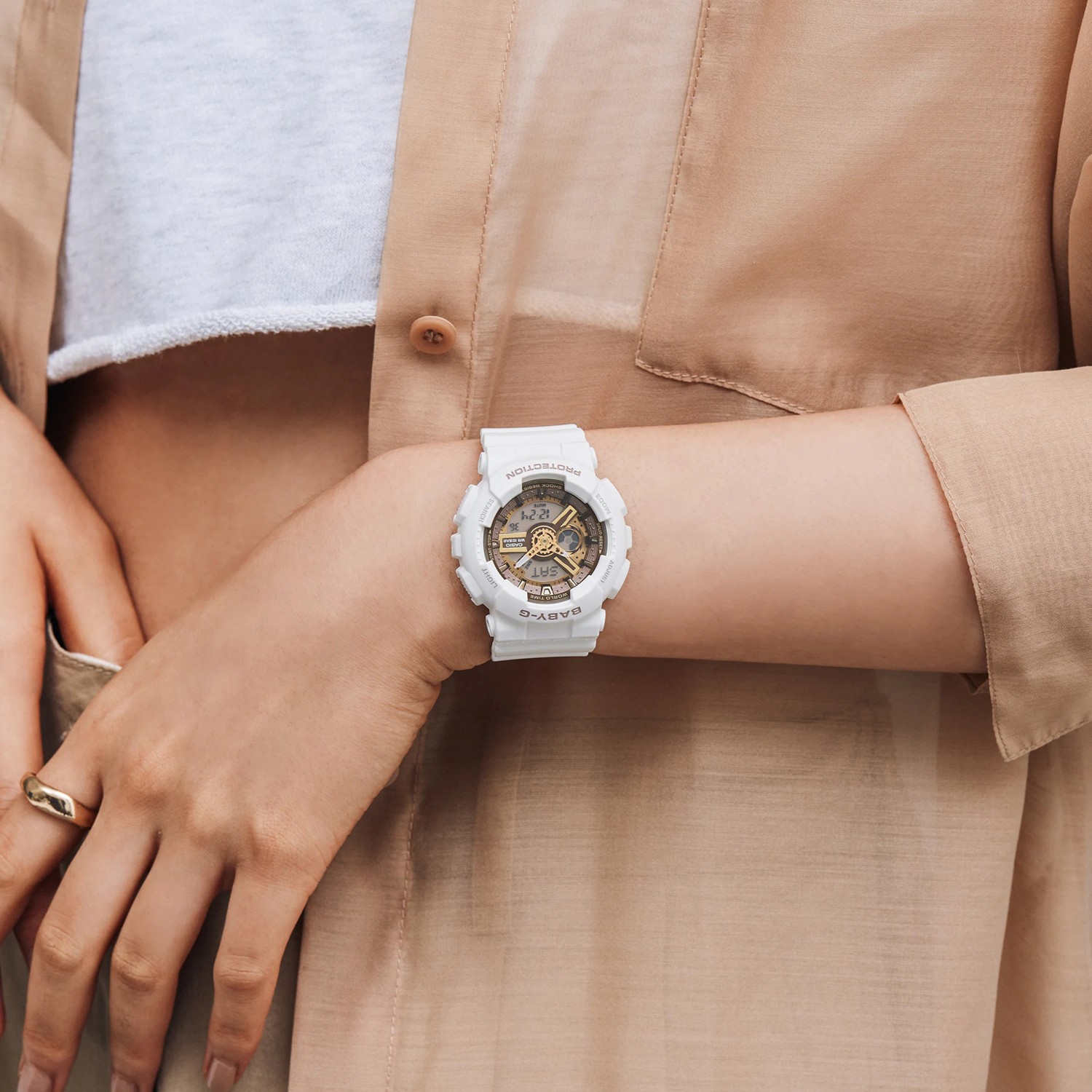 G-SHOCK LOV-22A-7AER zegarek męski G-SHOCK Original biały - miniatura 12