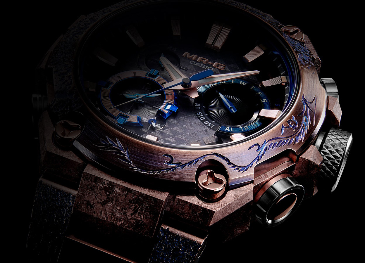 G-SHOCK MRG-B2000SH-5ADR G-SHOCK Master of G SHOUGEKI-MARU LIMITED EDITION zegarek męski sportowy szafirowe - miniatura 9