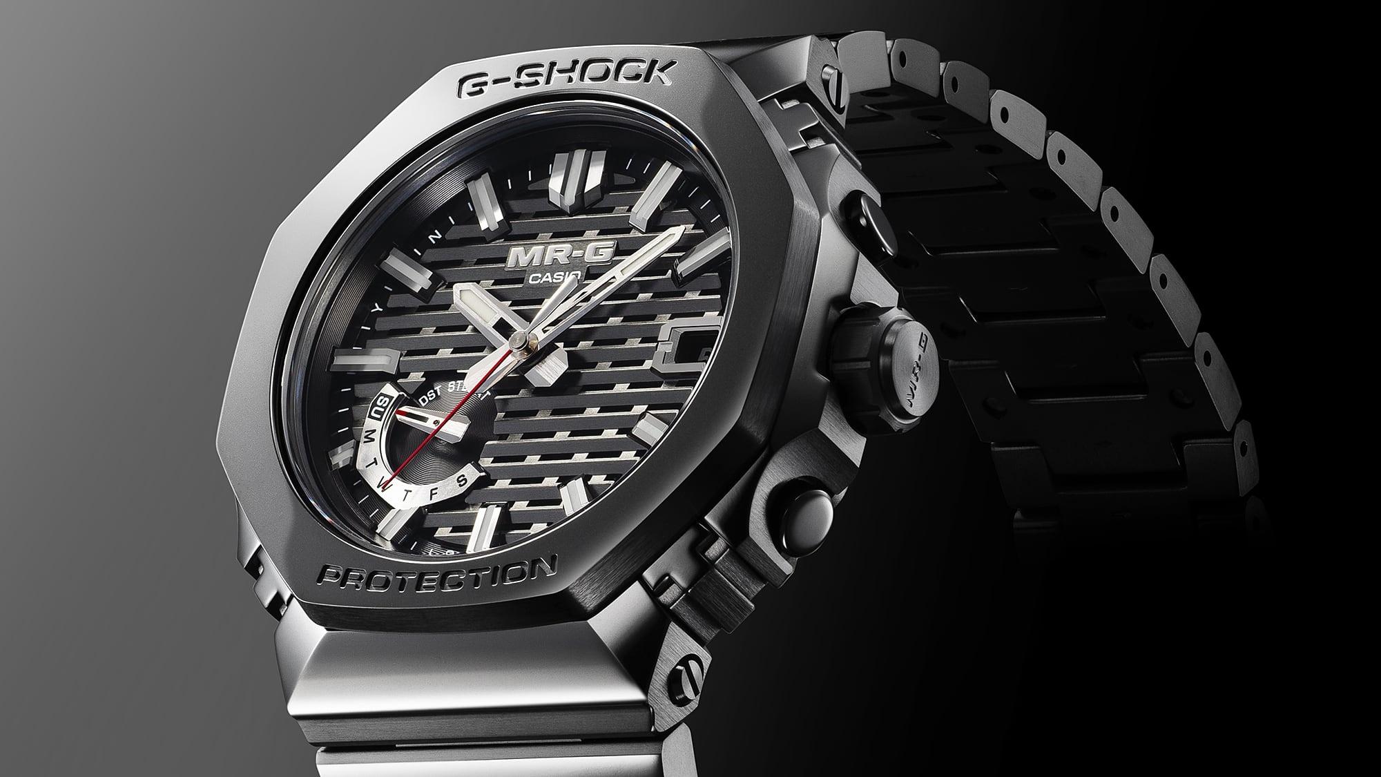 G-SHOCK MRG-B2100B-1ADR MRG TITANIUM 64 COBARION G-SHOCK Master of G klasyczny zegarek czarny - miniatura 10
