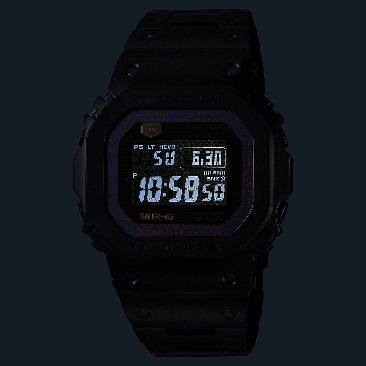 G-SHOCK MRG-B5000BA-1ER zegarek czarny sportowy G-SHOCK Master of G bransoleta - miniatura 6