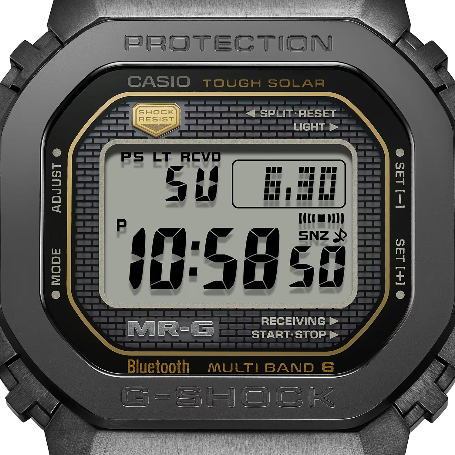 G-SHOCK MRG-B5000R-1ER MRG TITANIUM 64 COBARION G-SHOCK Master of G sportowy zegarek czarny - miniatura 6