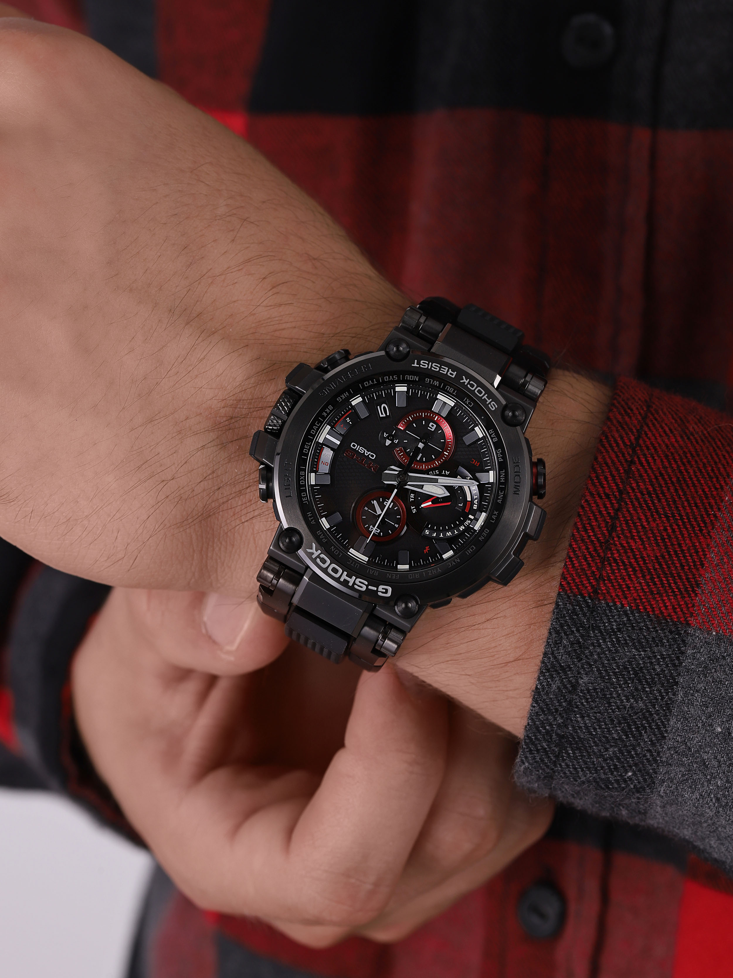 G-SHOCK MTG-B1000B-1AER G-SHOCK Exclusive METAL TWISTED G 2-WAY SYNC smartwatch męski fashion/modowy szafirowe - miniatura 3