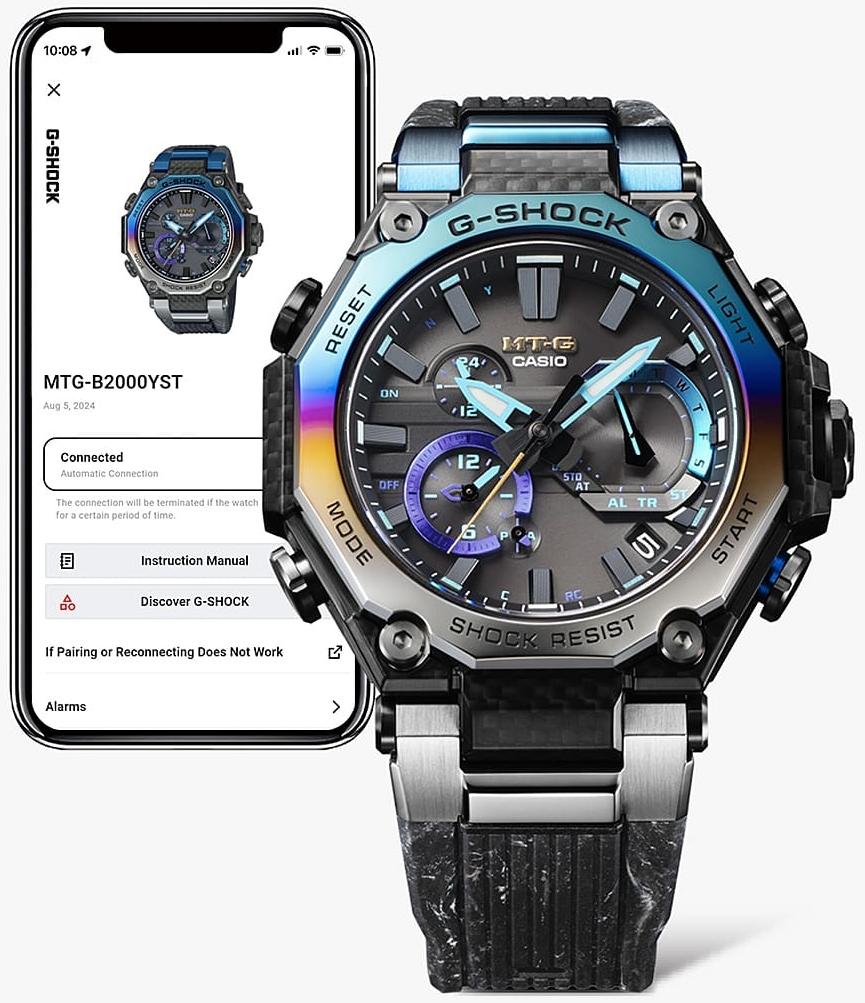 G-SHOCK MTG-B2000YST-1AER zegarek męski G-SHOCK Exclusive czarny
