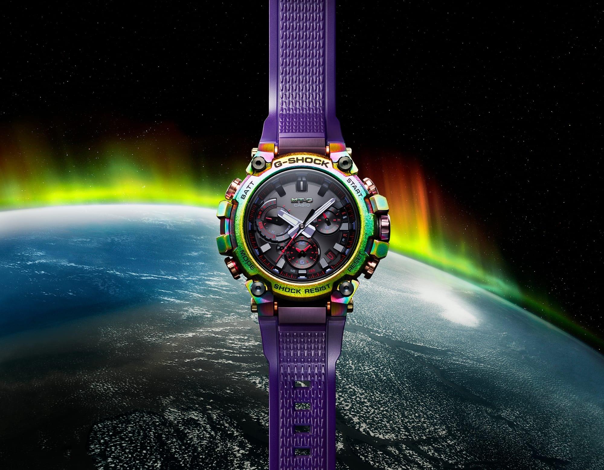 G-SHOCK MTG-B3000PRB-1AER METAL TWISTED G AURORA OVAL zegarek sportowy G-SHOCK Exclusive - miniatura 5