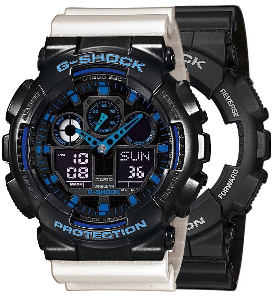  Casio G-SHOCK SET GA-100-1A2ER + BEZEL 10514393 + PASEK 10395227 