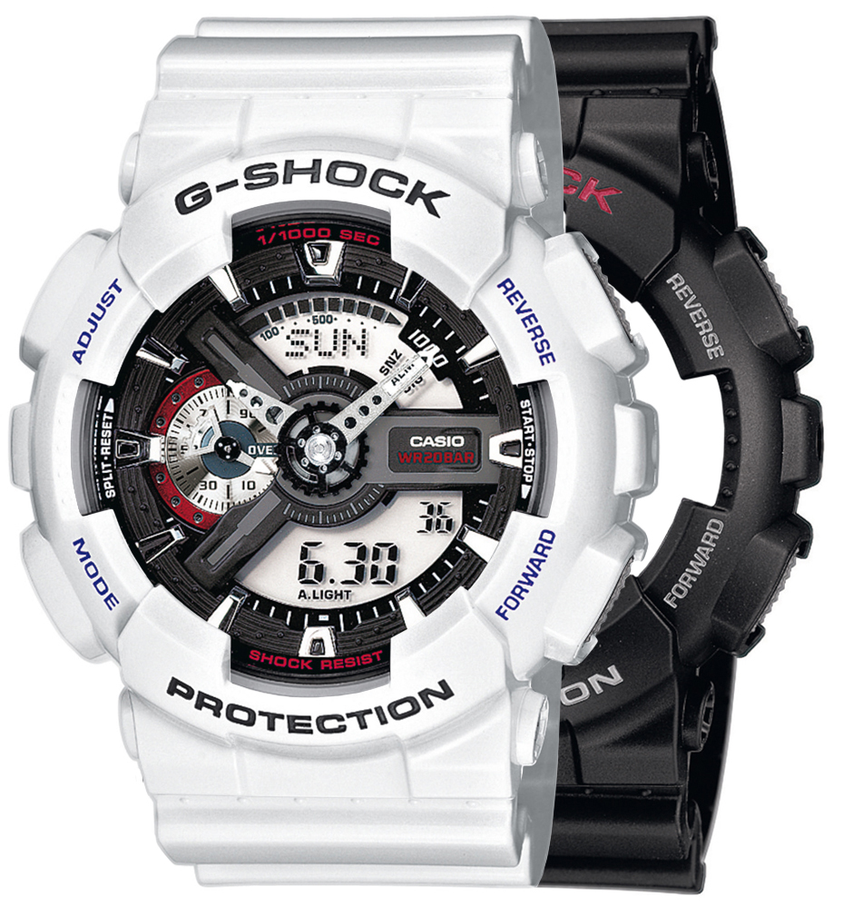 G-SHOCK SET GA-110-1AER + BEZEL 10347600 + PASEK 10347710