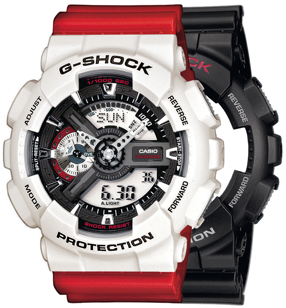 G-SHOCK SET GA-110-1AER + BEZEL 10395292 + PASEK 10395226