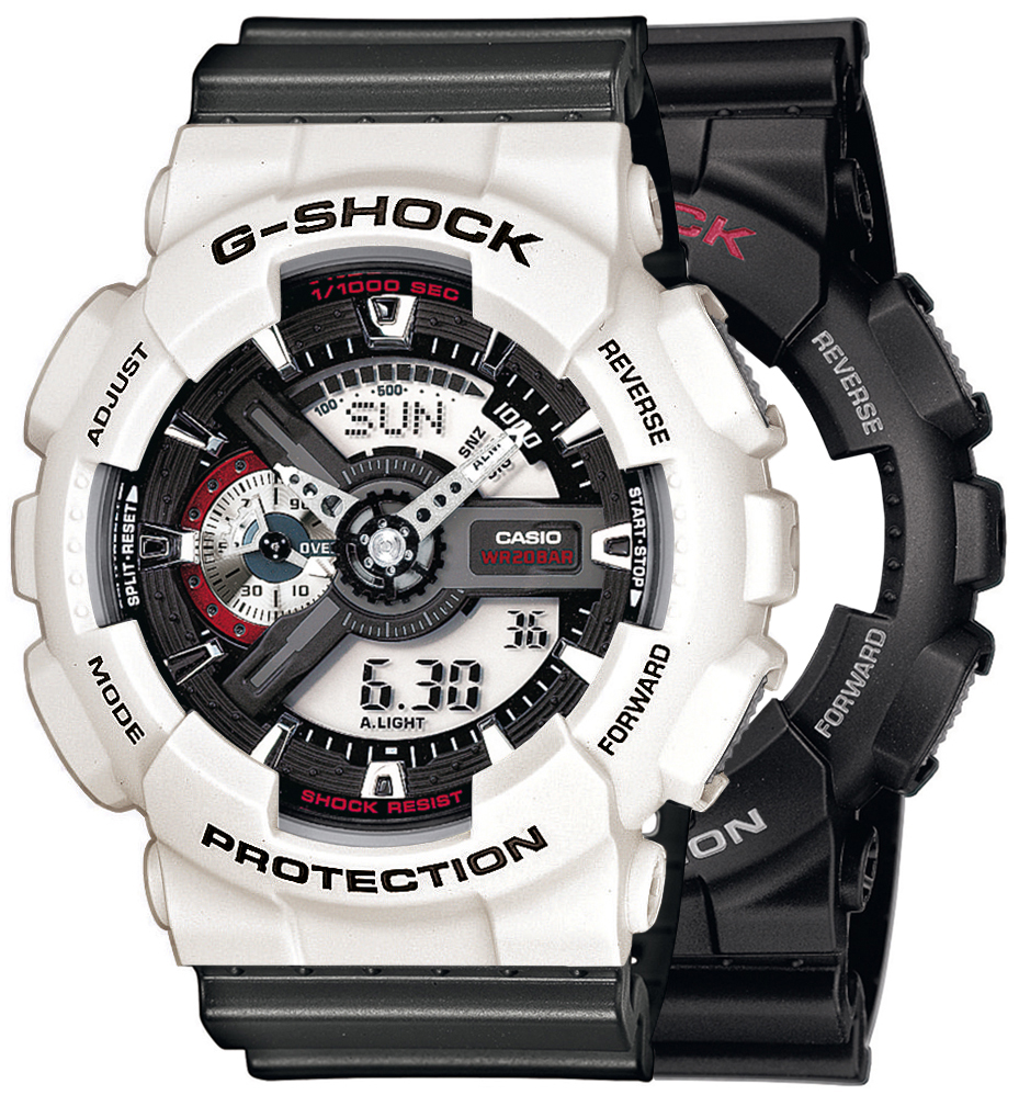 G-SHOCK SET GA-110-1AER + BEZEL 10395292 + PASEK 10467764