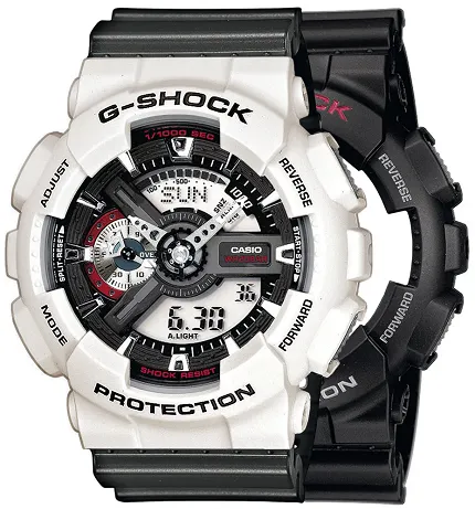 G-SHOCK SET GA-110-1AER + BEZEL 10395292 + PASEK 10467764 G-SHOCK Original - zdjęcie 1
