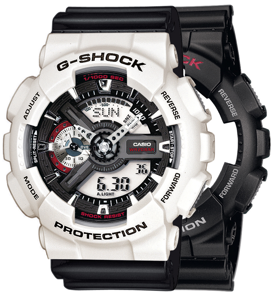 G-SHOCK SET GA-110-1AER + BEZEL 10395292 + PASEK 10536683