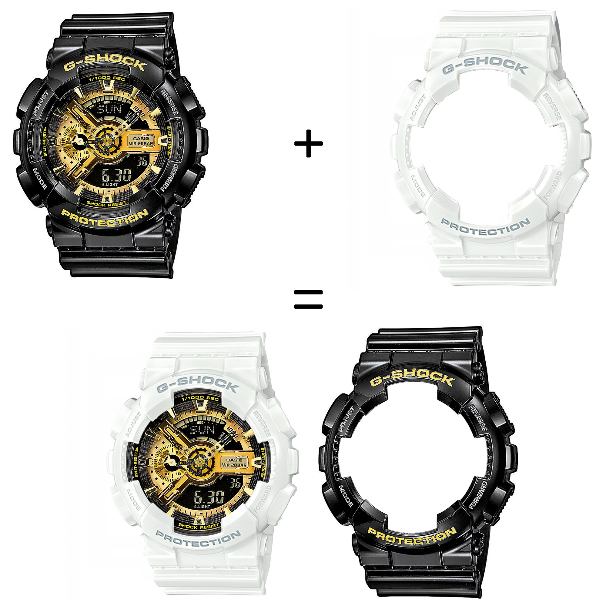 G-SHOCK SET GA-110GB-1AER + BEZEL 10577441 + PASEK 10347710 męski zegarek G-SHOCK Style pasek - miniatura 2