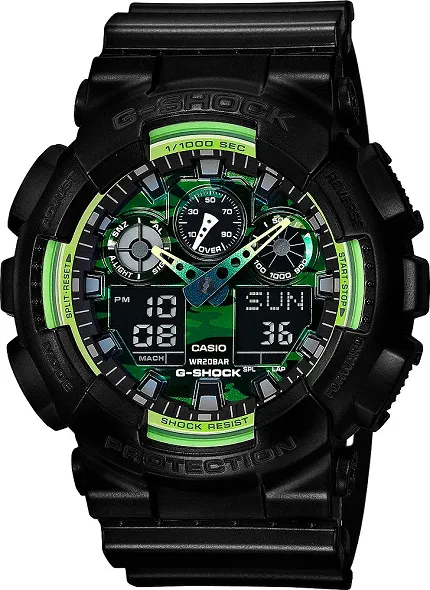 G-Shock GA-100LY-1AER G-SHOCK Original LIME ACCENTS - zdjęcie 1