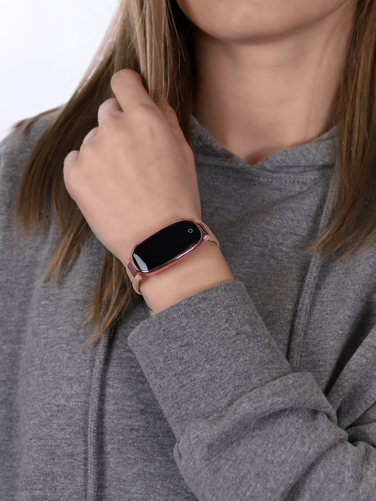 Garett 5903246282214 Smartwatch Garett Women Diana złoty-róż Damskie sportowy zegarek różowy