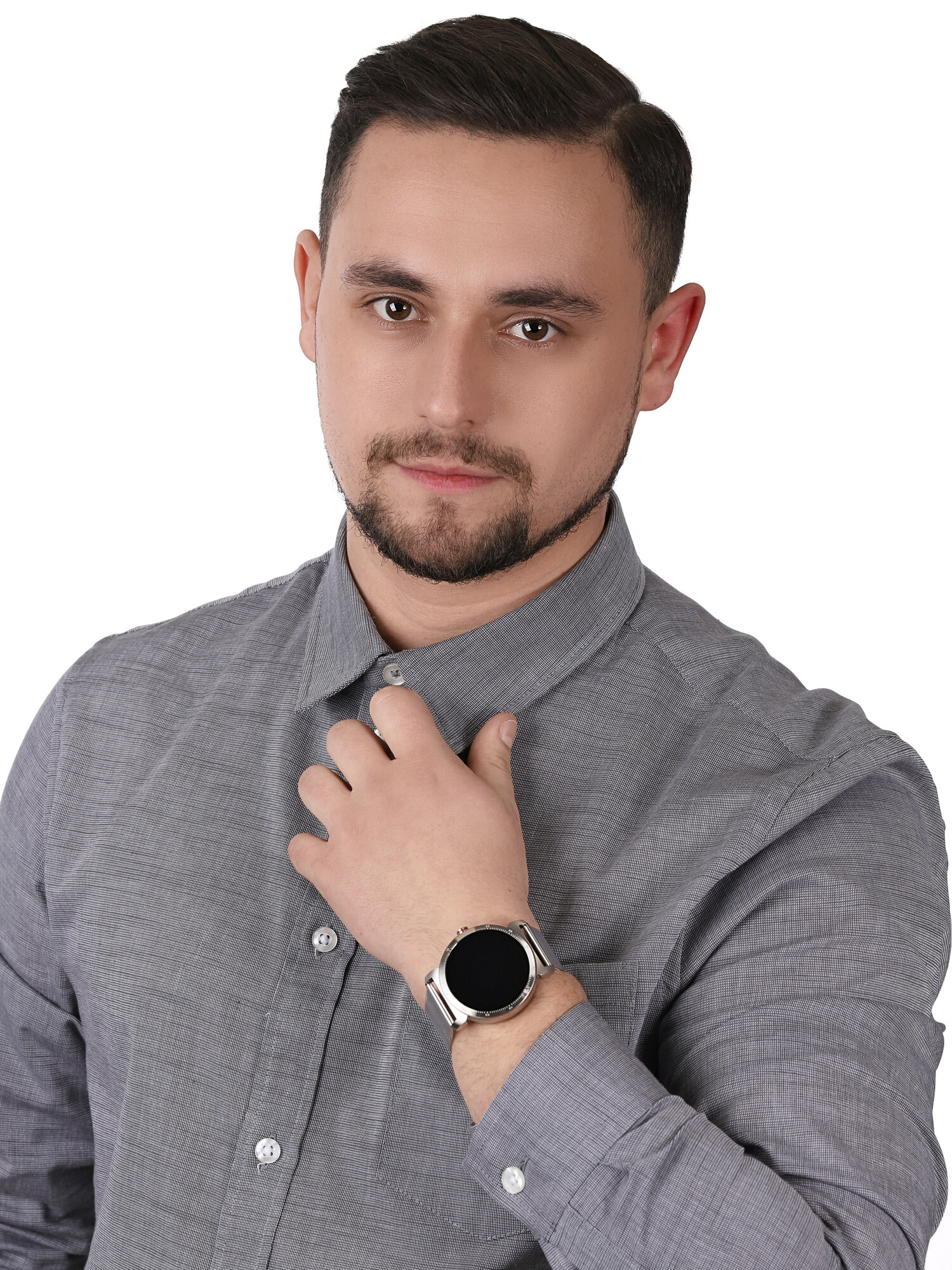 Garett 5903246282733 zegarek srebrny sportowy Męskie bransoleta