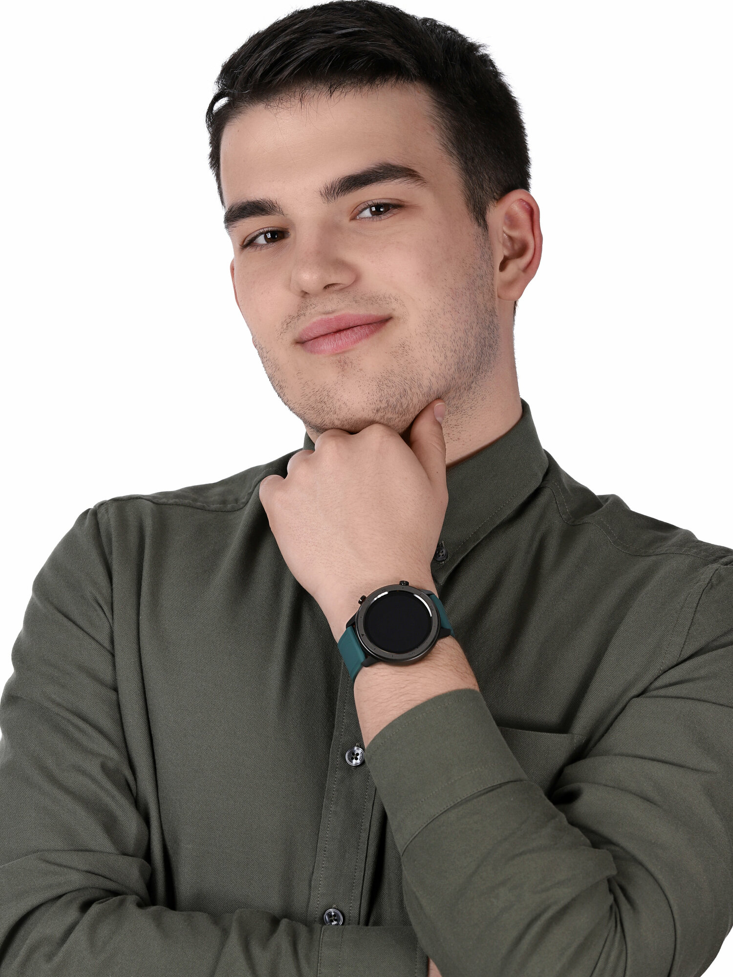 Garett 5903246286540 zegarek zielony sportowy Męskie pasek