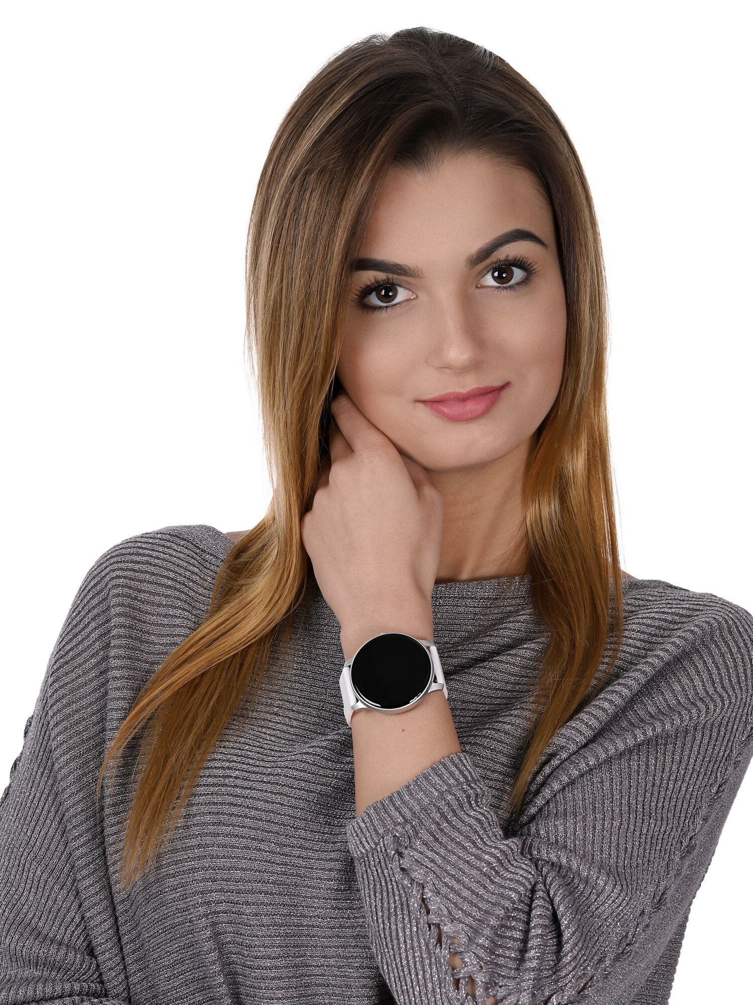 Garett 5903246288889 Smartwatch Garett Lady Rosa biały zegarek sportowy Damskie - miniatura 2