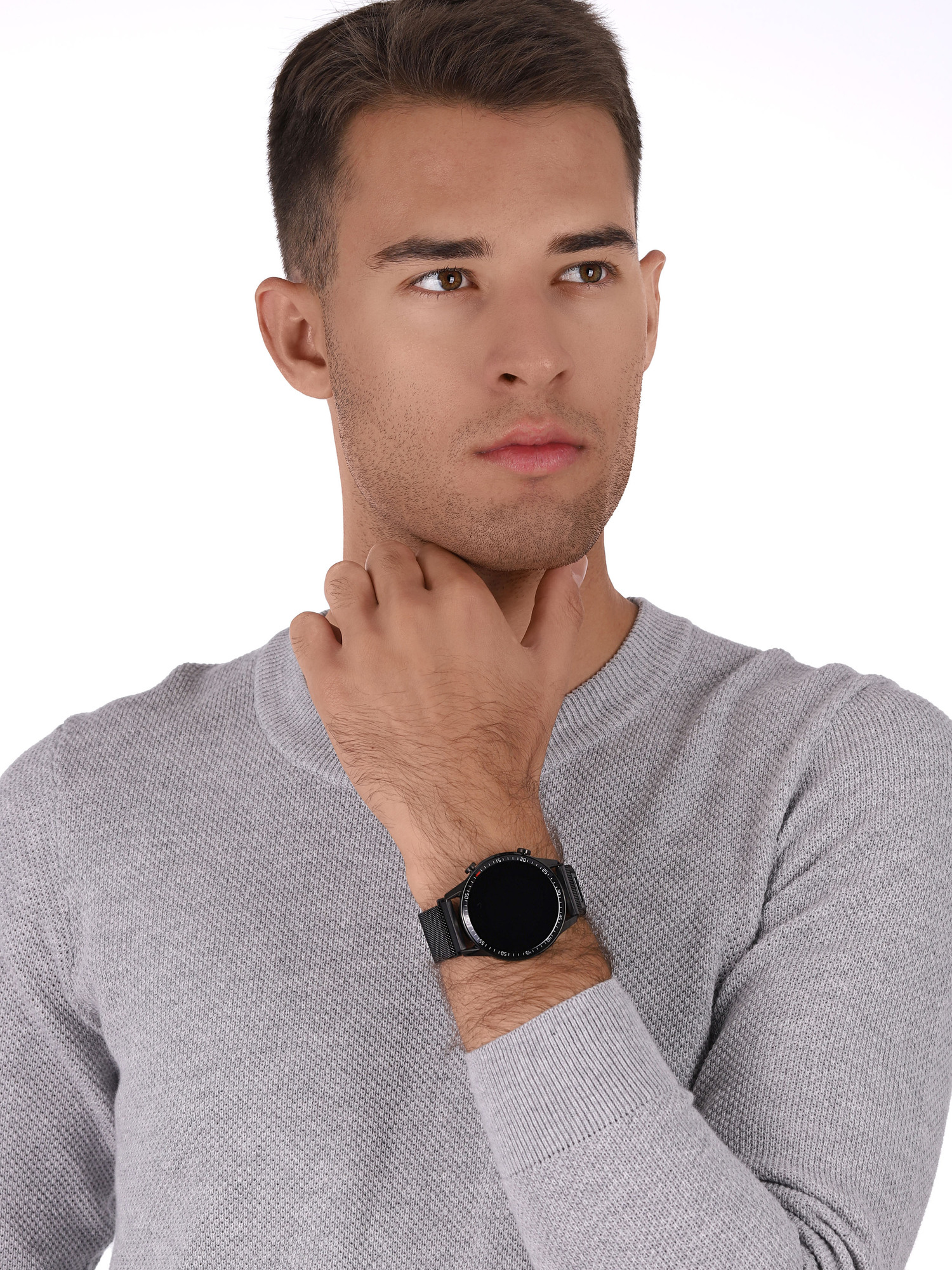 Garett 5904238480625 Smartwatch Garett GT24S RT black + pasek zegarek sportowy Męskie - miniatura 2