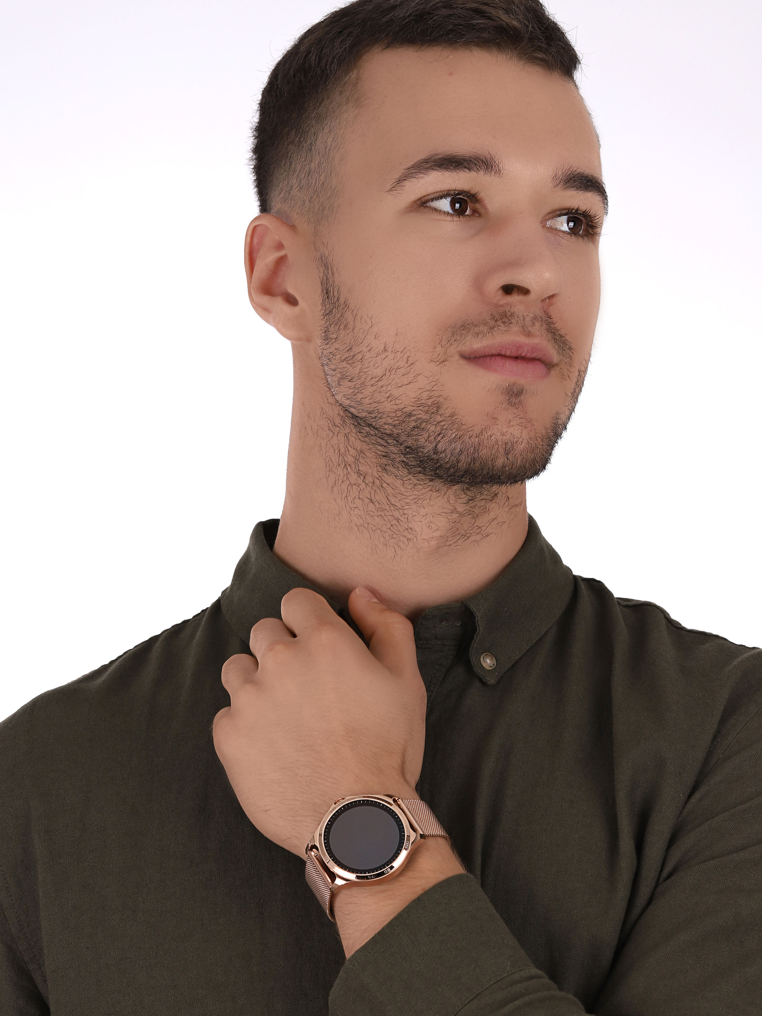 Garett 5904238480786 Smartwatch Garett Sport Factory RT gold zegarek sportowy Męskie