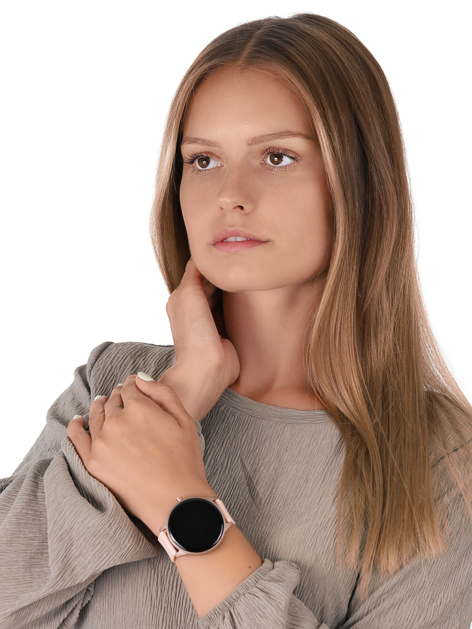 Garett 5904238480830 Smartwatch Garett Lady Olivia RT gold zegarek sportowy Damskie - miniatura 2