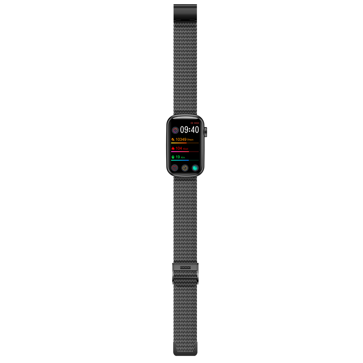 Garett 5904238483688 Smartwatch Garett Wave RT Czarny zegarek sportowy Damskie - miniatura 5