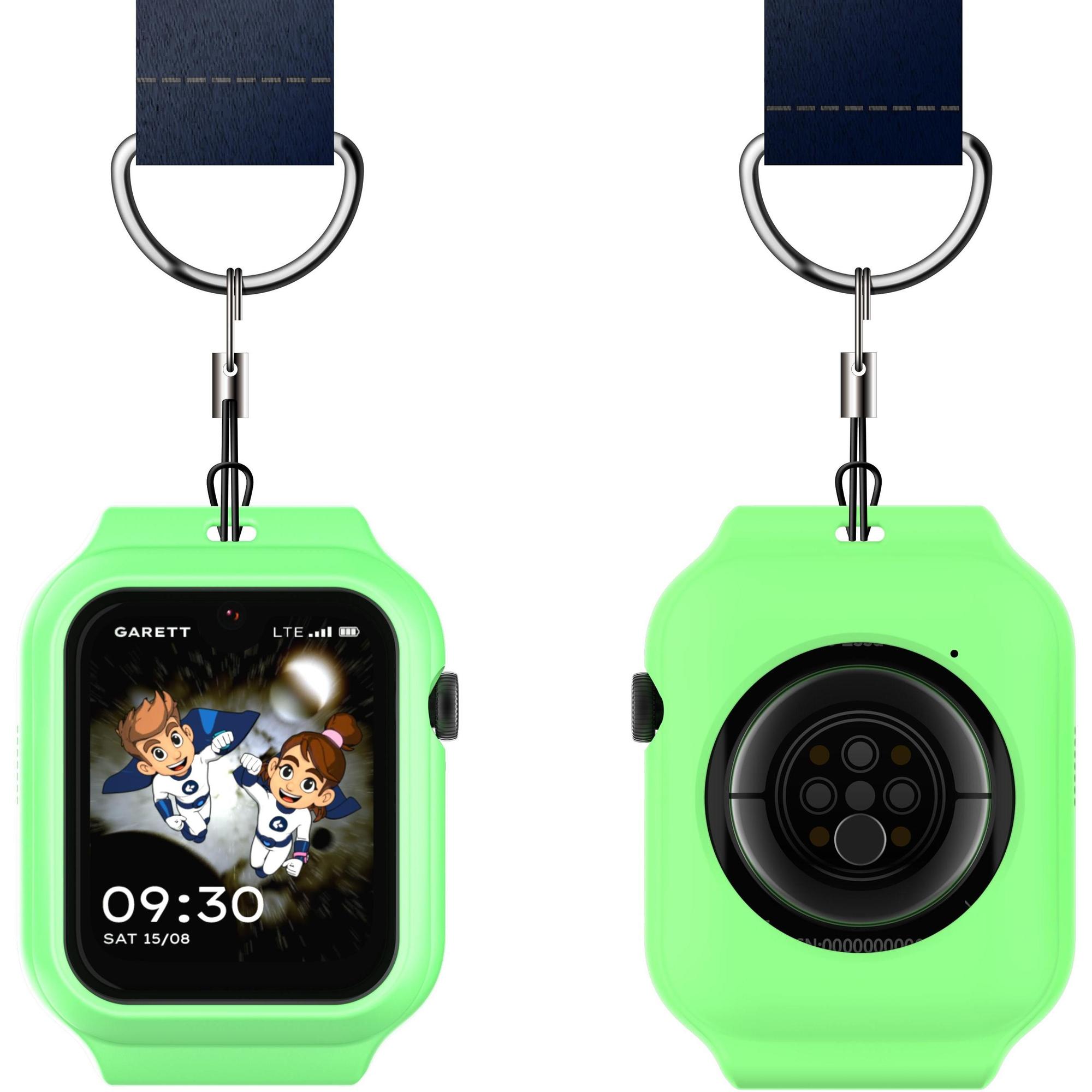Garett 5904238487327-PAY Smartwatch Garett Kids Essa 2 AI 4G Czarny zestaw z Paskiem Garett Pay i Obudową Dla dzieci zegarek czarny