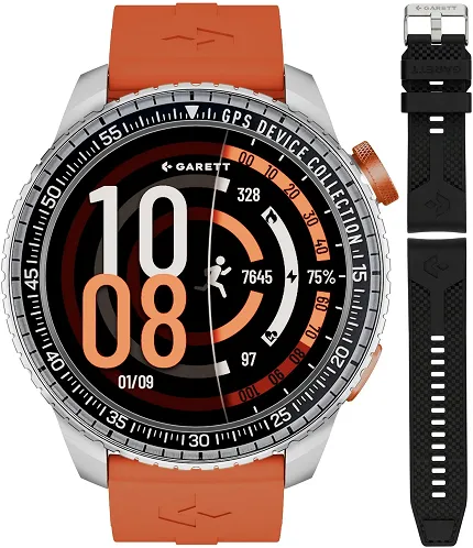 Garett 5904238487365 Garett Smartwatch Garett Compass GPS srebrny